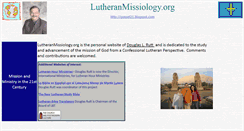 Desktop Screenshot of lutheranmissiology.org